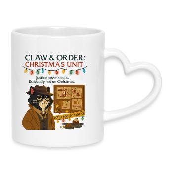 CLAW-ORDER CHRISTMAS EDITION - Mug with Heart-Shaped Handle - white - Right