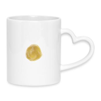Rosin Coin - Mug with Heart-Shaped Handle - white - Right