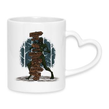 Evil Places - Mug with Heart-Shaped Handle - white - Right