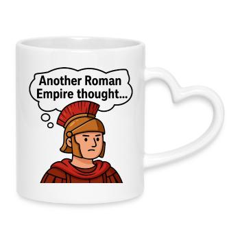 Guerrier romain - Mug avec anse en forme de cœur - blanc - Droite