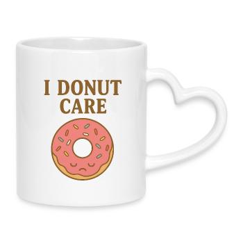 Ich kümmere mich um Donuts - Tasse mit Herzhenkel - Weiß - Rechts