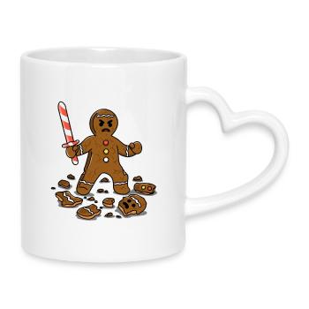 Der letzte Krümel - Tasse mit Herzhenkel - Weiß - Rechts