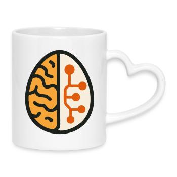 ai Humor Meme Gen Künstliche Intelligenz - Tasse mit Herzhenkel - Weiß - Rechts