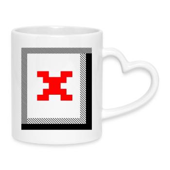 Missing Image – File Not Found - Tasse mit Herzhenkel - Weiß - Rechts