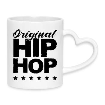Original Hip Hop - Mug with Heart-Shaped Handle - white - Right