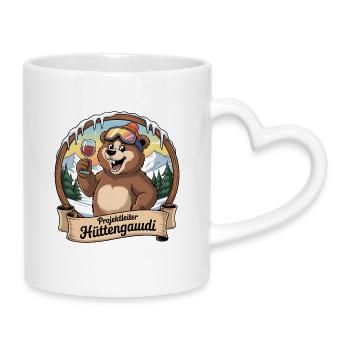 Soirée d’équipe Vacances de ski Ski & Snowboarder Après-ski - Mug avec anse en forme de cœur - blanc - Droite