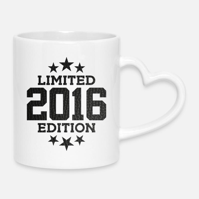 ÉDITION LIMITÉE 2016 10E ANNIVERSAIRE - Mug avec anse en forme de cœur - blanc
