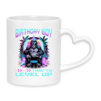 Birthday Gamer VR - Tasse mit Herzhenkel - Weiß - Rechts