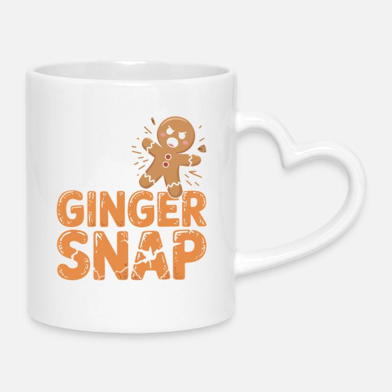 Gör inte den här pepparsnapsen - Mugg med hjärthandtag - vit