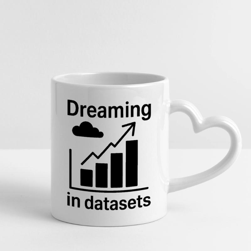 Data Analyst Saying Funny Data Analyst Gift Mug with Heart-Shaped Handle