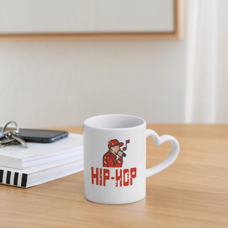 Urban Flow Expression Microphone Freestyle Tasse mit Herzhenkel