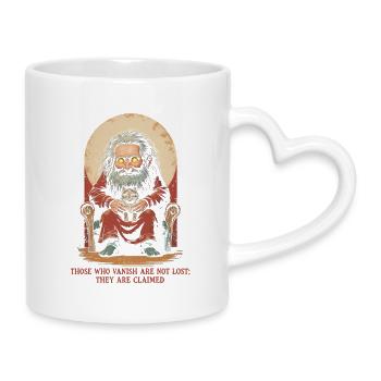 Créatures mythologiques de Domovoi - Mug avec anse en forme de cœur - blanc - Droite