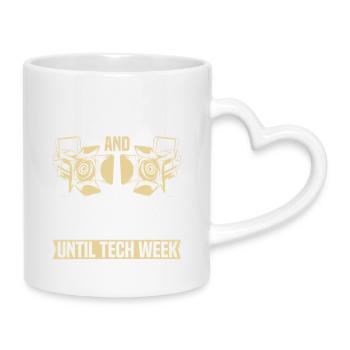  Stagehand Theatrical Technician Lighting Tech - Mug with Heart-Shaped Handle - white - Right