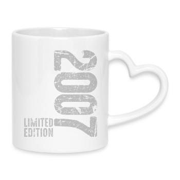 19th Birthday Young Girls 19 Years 2007 - Mug with Heart-Shaped Handle - white - Right