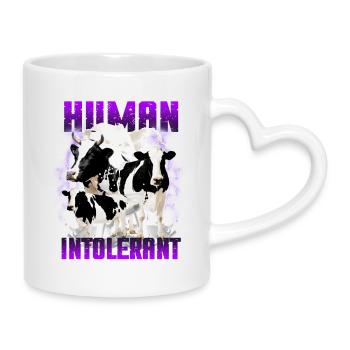 Intolérant Intolérant Pirate Inportable - Mug avec anse en forme de cœur - blanc - Droite