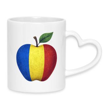 Romania - Mug with Heart-Shaped Handle - white - Right