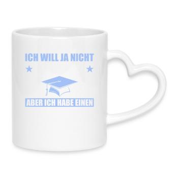 Examen de Master Master - Mug avec anse en forme de cœur - blanc - Droite