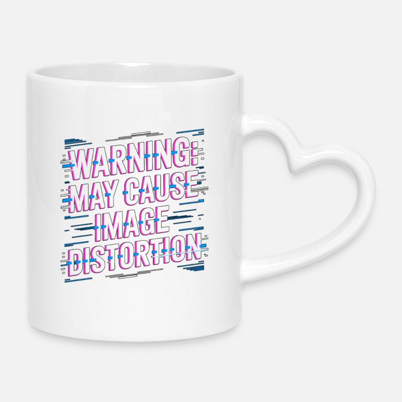 MRI Tech Warning May Cause Image Radiographer - Tasse mit Herzhenkel - Weiß