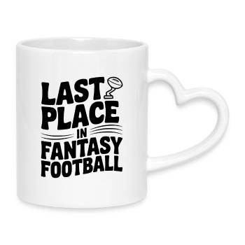 Dernière place en fantasy football - Mug avec anse en forme de cœur - blanc - Droite