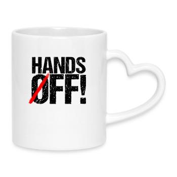 Hands Off Greenland - Tasse mit Herzhenkel - Weiß - Rechts