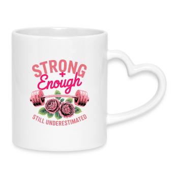 Frauentag Feminismus - Tasse mit Herzhenkel - Weiß - Rechts