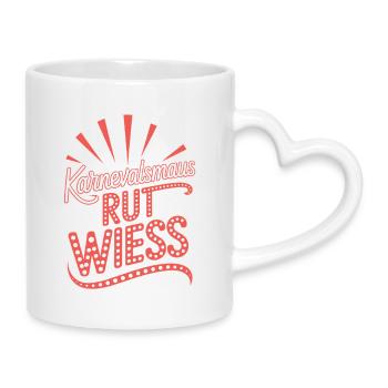 Carnival Mouse Rut Wiess Cologne Cologne Cologne Carnival Mouse - Mug with Heart-Shaped Handle - white - Right