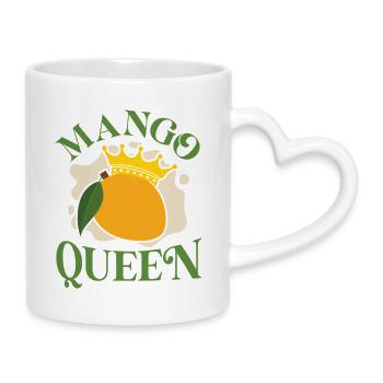 Mango Queen - Tasse mit Herzhenkel - Weiß - Rechts