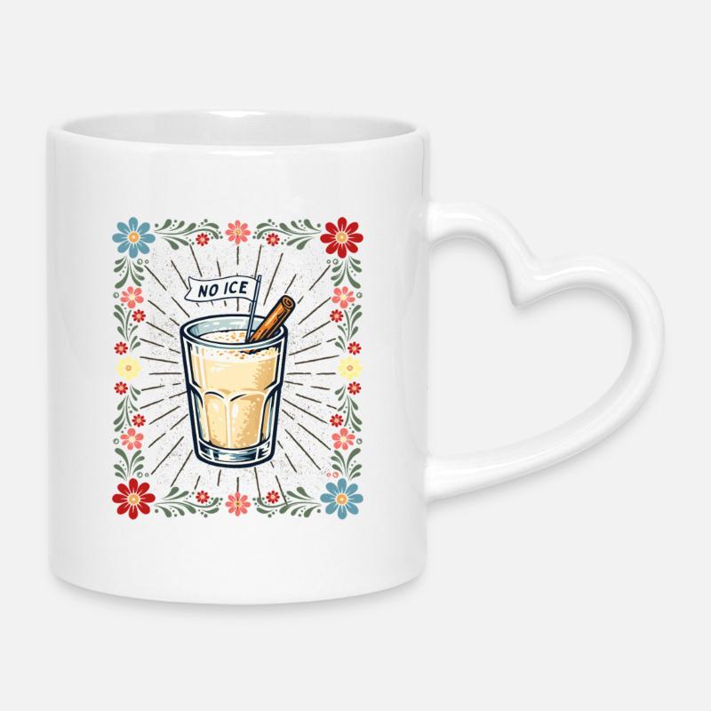 Ingen immigrationsrettighedsprotest mod udvisning - Krus med hjertehank - hvid