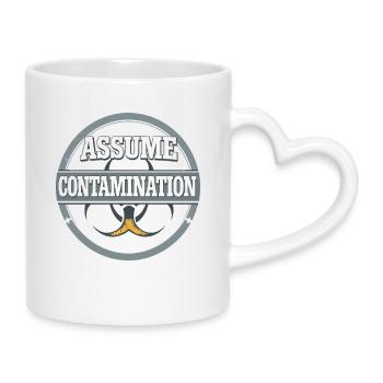 Mikrobiologie - Tasse mit Herzhenkel - Weiß - Rechts
