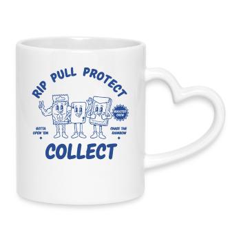 Rip zieh Protect Sammelkarten-Booster-Crew - Tasse mit Herzhenkel - Weiß - Rechts