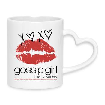 Gossip Girl Popularity Has Ist Price Mit XOXO - Tasse mit Herzhenkel - Weiß - Rechts