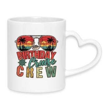 Croisière d’anniversaire Voyage en famille Croisière - Mug avec anse en forme de cœur - blanc - Droite