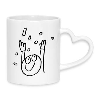LetsCelebrate - Tasse mit Herzhenkel - Weiß - Rechts