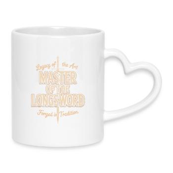 Vermächtnis des Kunstmeisters des Langschwerts - Tasse mit Herzhenkel - Weiß - Rechts