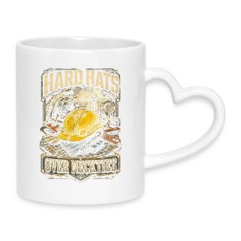 Bohrinsel Ölplattformarbeiter - Tasse mit Herzhenkel - Weiß - Rechts