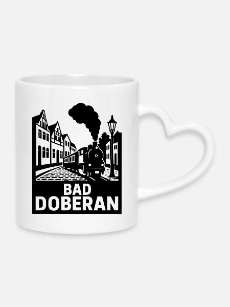 Bad Doberan - Tasse mit Herzhenkel - Weiß