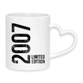 19th birthday 2007 vintage Retro - Mug with Heart-Shaped Handle - white - Right