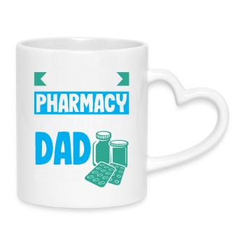 Apotheker Pharmazeutisch-technischer - Tasse mit Herzhenkel - Weiß - Rechts