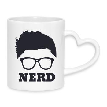 Nerd - Tasse mit Herzhenkel - Weiß - Rechts