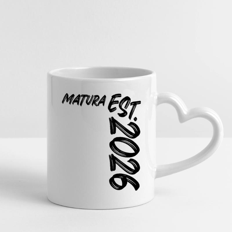 Matura Stat. 2026 Tazza con manico a forma di cuore