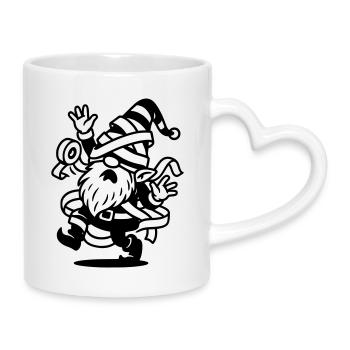 wicht kleber klebeband - Tasse mit Herzhenkel - Weiß - Rechts