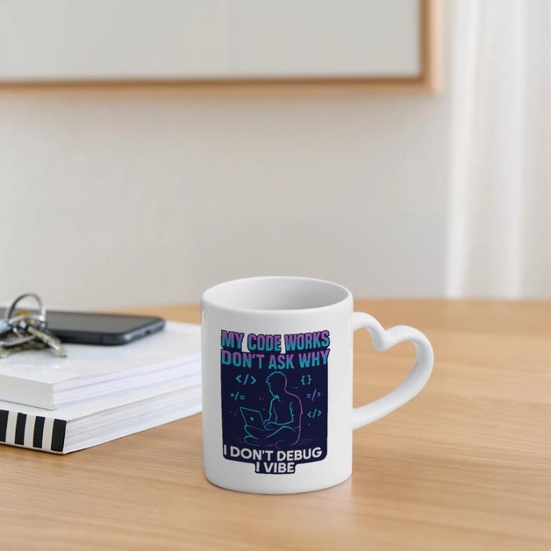 My Code Works Don't Ask Why – Lustiges Programmier Tasse mit Herzhenkel