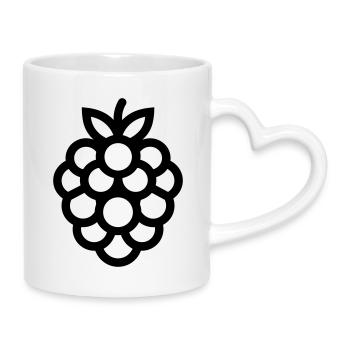 Maulbeerbaum - Tasse mit Herzhenkel - Weiß - Rechts