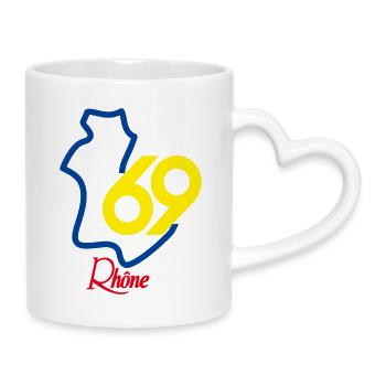 Rhône 69 - Mug with Heart-Shaped Handle - white - Right