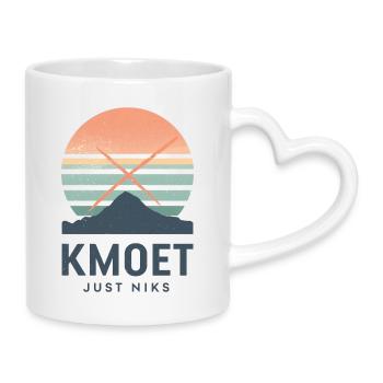 Kmoet just nothing, Dialecte anversois Chemises - Mug avec anse en forme de cœur - blanc - Droite