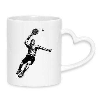 Direct Padel Statement - Mug with Heart-Shaped Handle - white - Right