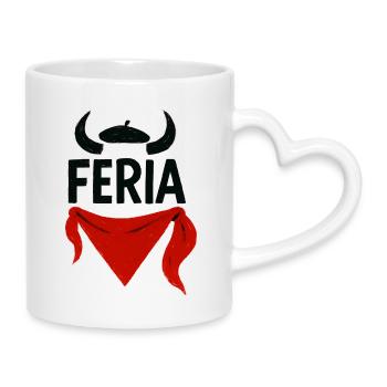 Feria – Baskenland - Tasse mit Herzhenkel - Weiß - Rechts