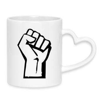 Faust - Prolétariat - Ouvrier - Mug avec anse en forme de cœur - blanc - Droite