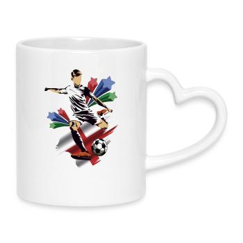 Inglaterra - Angleterre - Drapeaux - Mug avec anse en forme de cœur - blanc - Droite