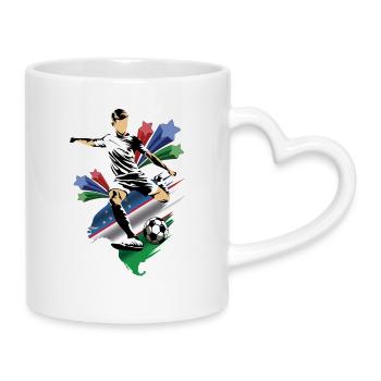 Ouzbékistan - Ouzbékistan - Drapeaux - Mug avec anse en forme de cœur - blanc - Droite